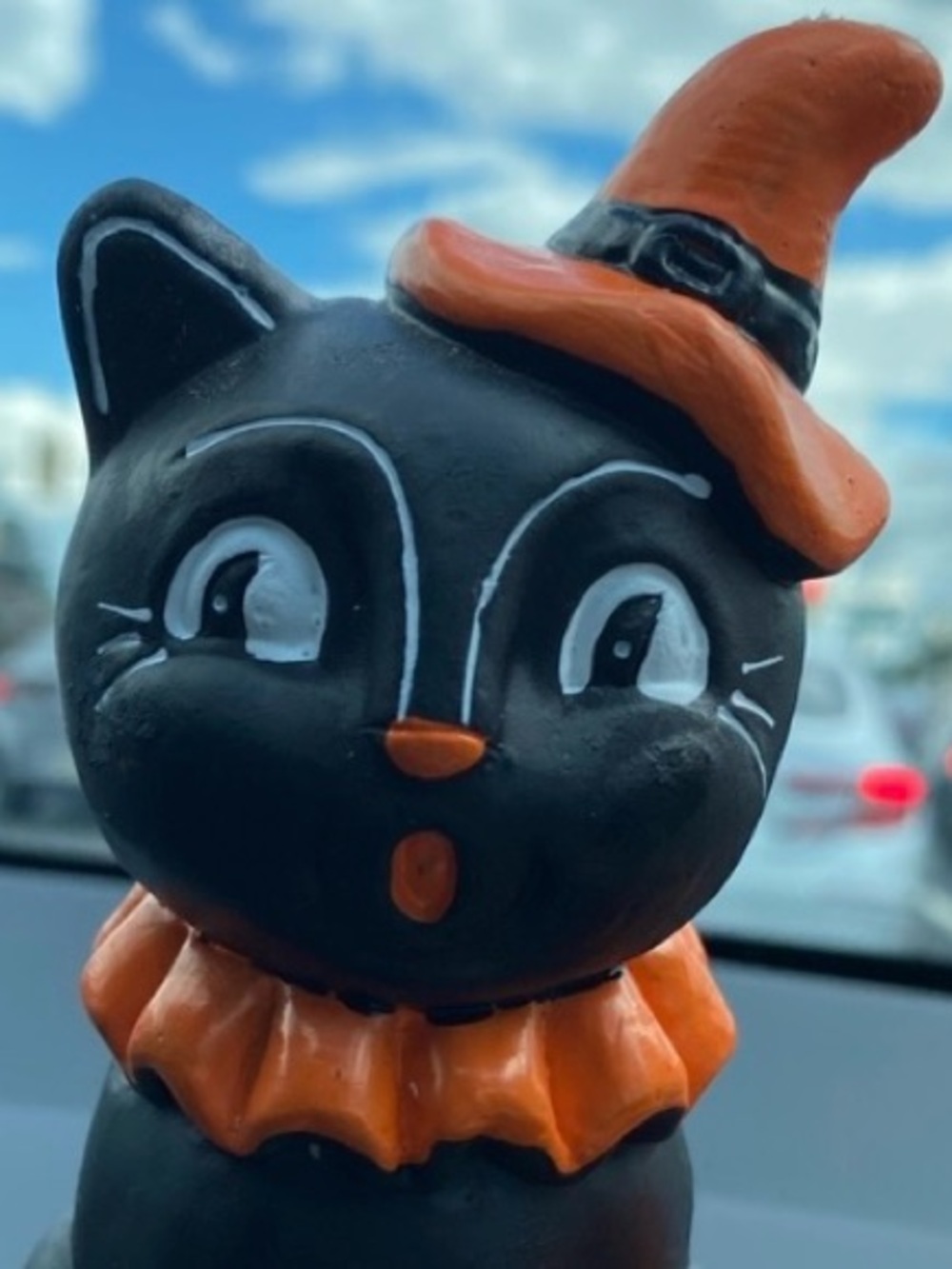 Halloween Cat Figurine